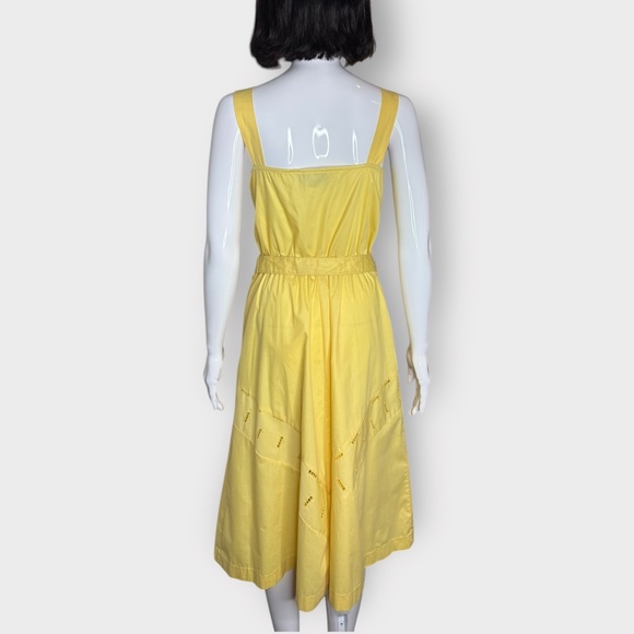 Vintage 1980s Retro 1950s Style Joseph Ribkoff Yellow Day Dress - Picture 4 of 7